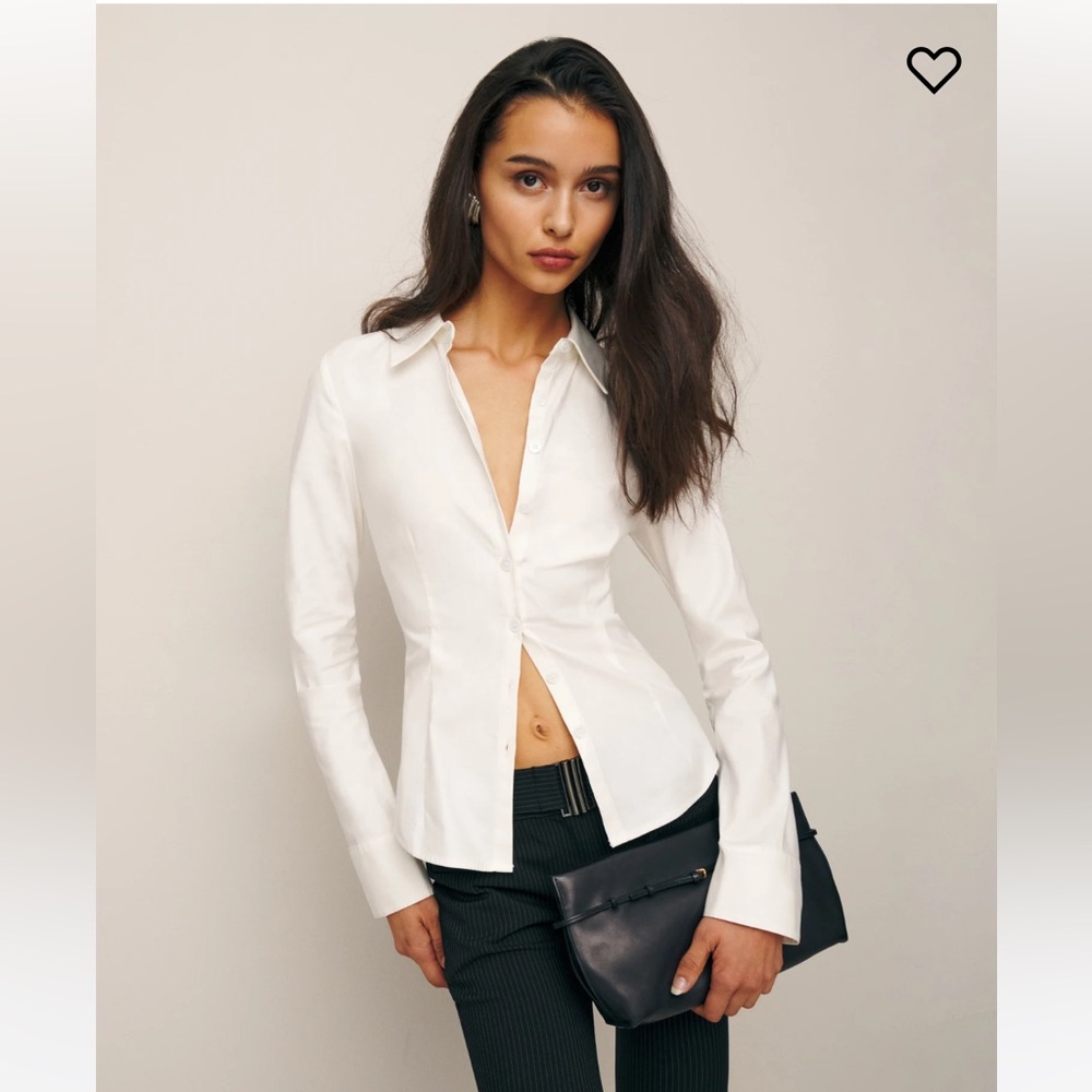 White Reformation Drew Shirt